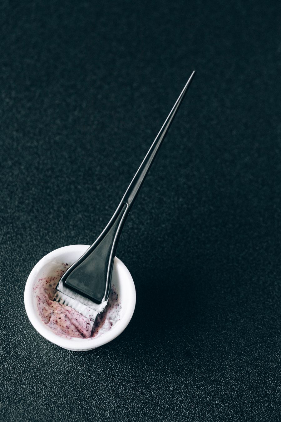 Color brush and mixing bowl